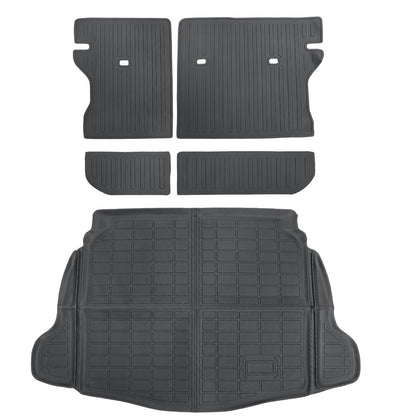 5x TPE Trunk Cargo Liners+Backrest Mats Fits 2024 2025 Toyota Corolla Cross FWD
