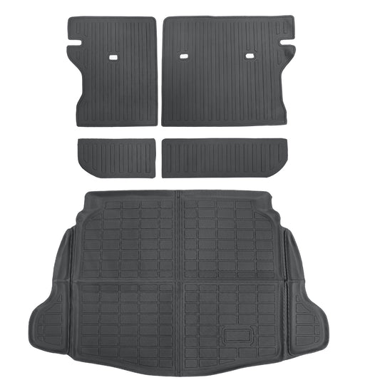 5x TPE Trunk Cargo Liners+Backrest Mats Fits 2024 2025 Toyota Corolla Cross FWD