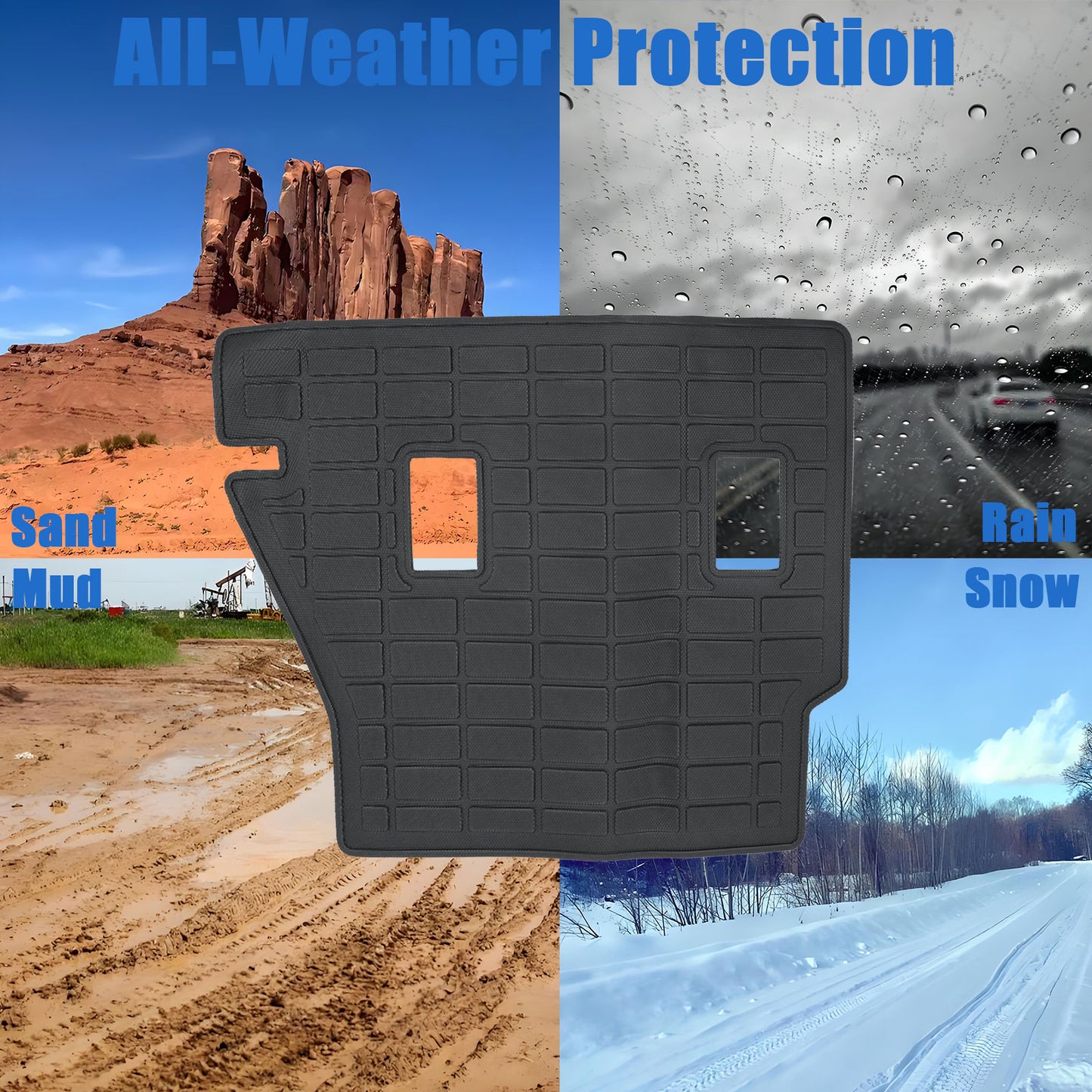 Backrest Mats & Trunk Cargo Liners For 2018-2024 Chevy Equinox / GMC Terrain TPE