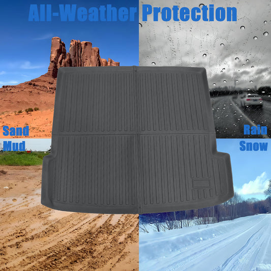 TPE Cargo Trunk Liner Floor Mat For 2020-2026 BMW X6 X6M G06 Waterproof Black