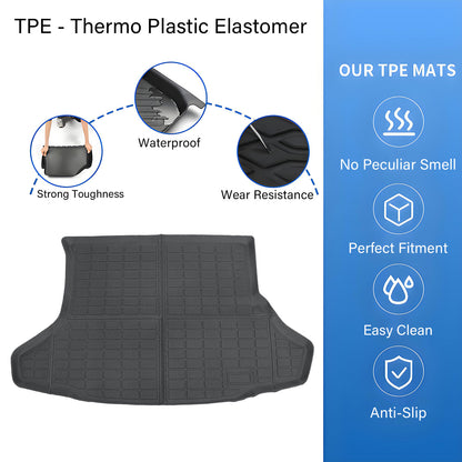 TPE Cargo Trunk Liner Cover Floor Mat For 2010-2015 Toyota Prius Waterproof