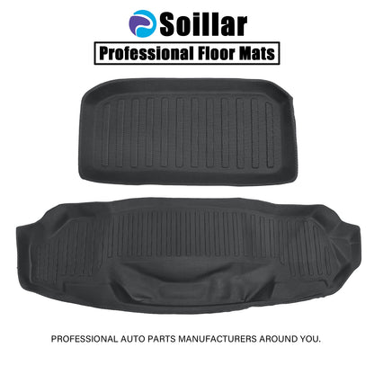 TPE Front Rear Trunk Liner Floor Mat For 2020-2025 Chevrolet Corvette C8 Z06 Z51