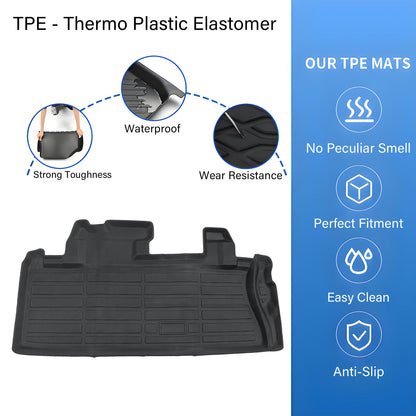 TPE Cargo Trunk Liner Cover Floor Mat For 2021-2025 Toyota Sienna Waterproof