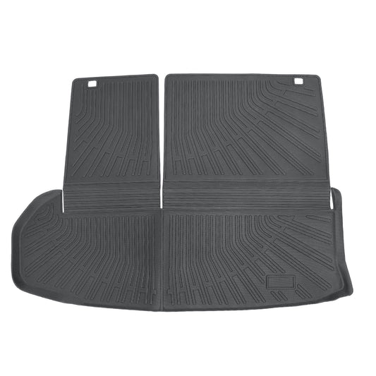 TPE Cargo Trunk Liner & Backrest Mat Floor Mat Fits 2014-2019 Toyota Highlander