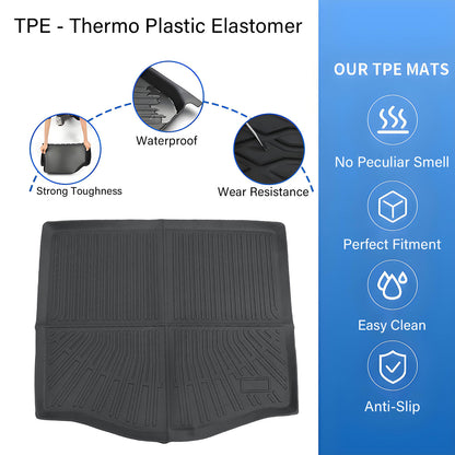 Rear TPE Cargo Trunk Tray Liner Floor Mat 3D For Ford 2012-2018 Ford Focus ST RS