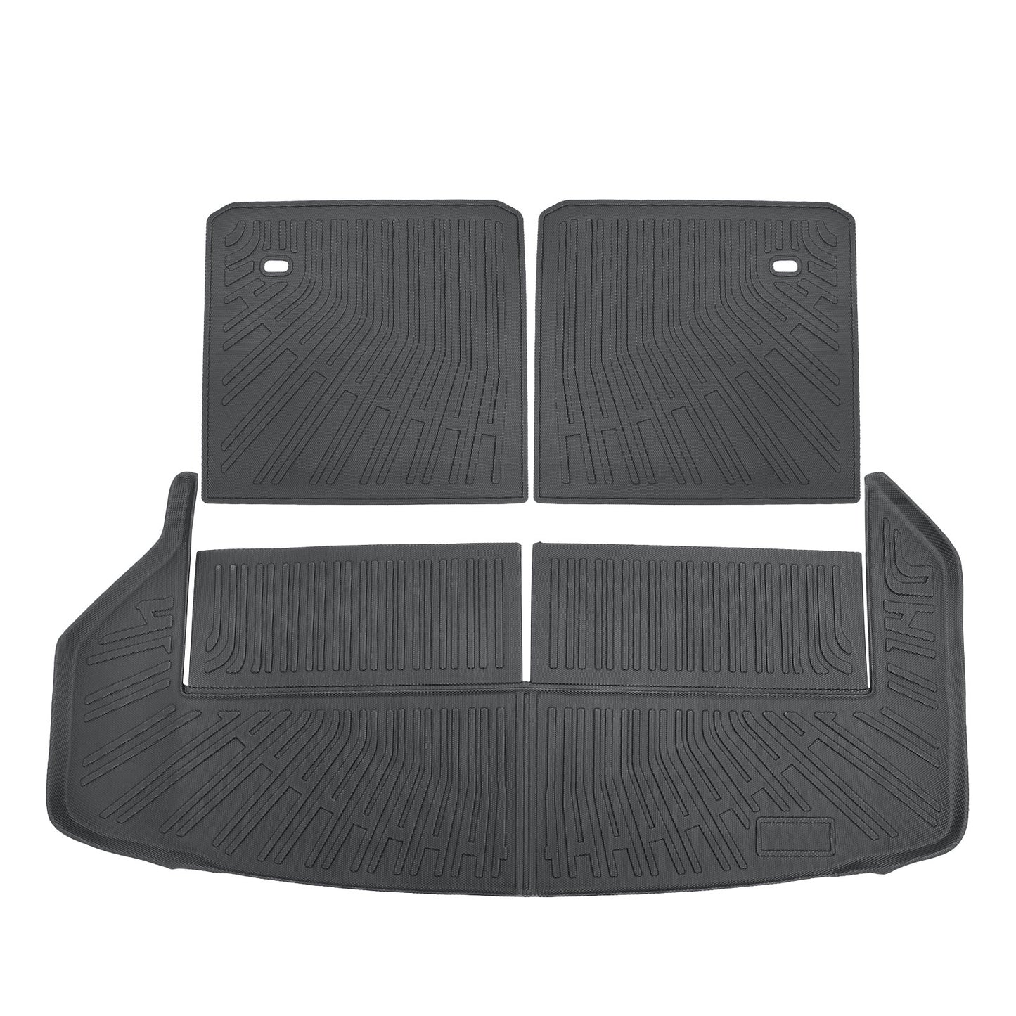 TPE Cargo Trunk Liner & Backrest Mat Floor Mat Fits 2008-2013 Toyota Highlander