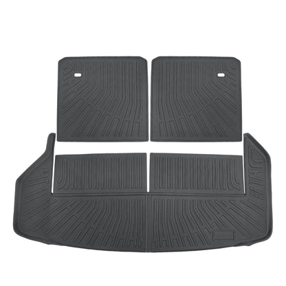 TPE Cargo Trunk Liner & Backrest Mat Floor Mat Fits 2008-2013 Toyota Highlander