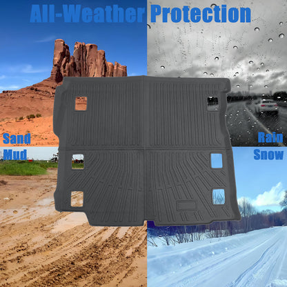 TPE Cargo Trunk Liner Cover Floor Mat For 2018-2025 Jeep Wrangler JL Waterproof