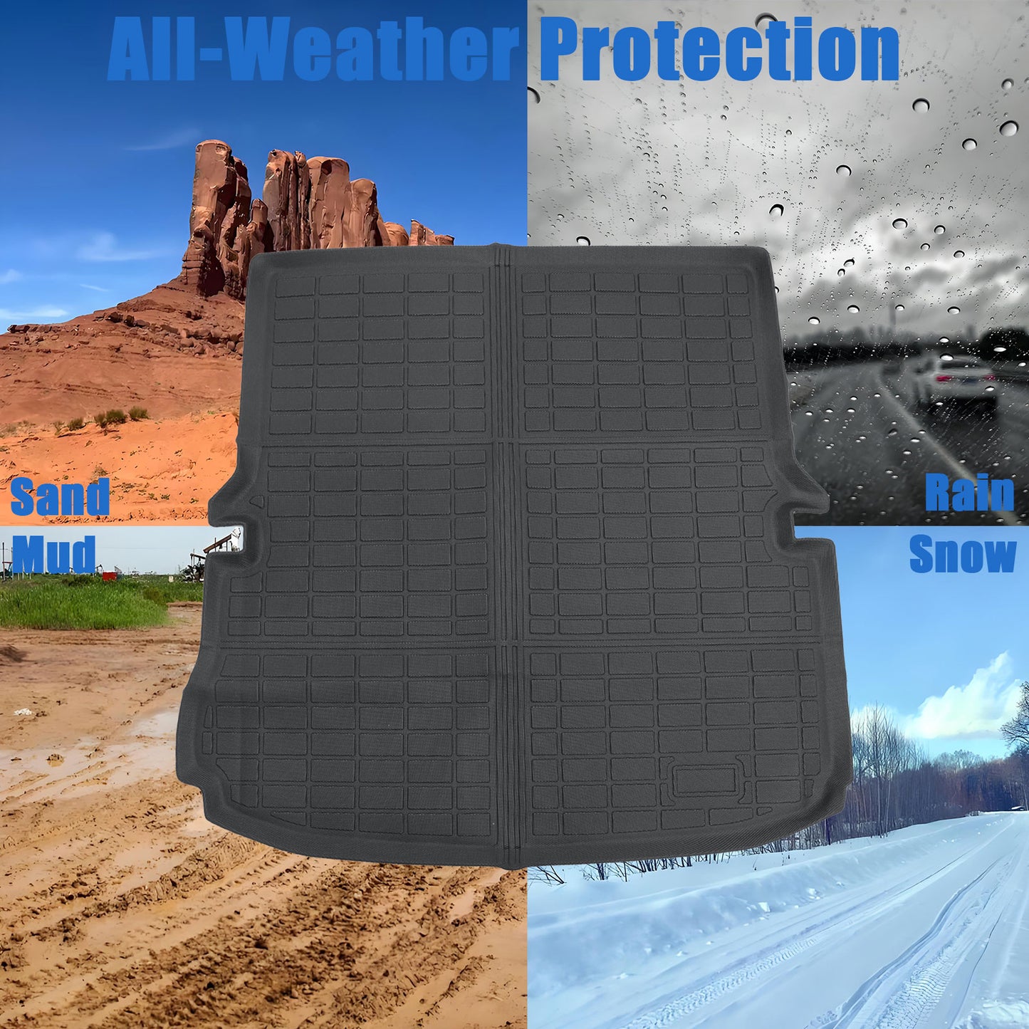TPE Cargo Trunk Liner Cover Floor Mat For 2011-2019 Ford Explorer Waterproof NEW