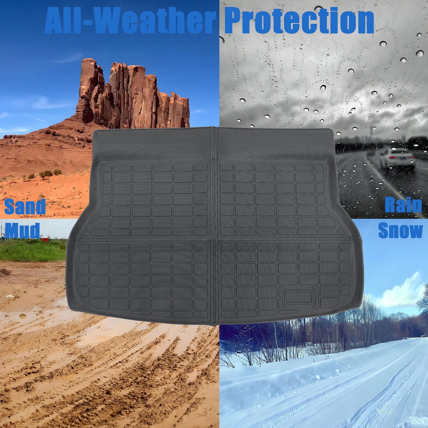 TPE All-Weather Trunk Cargo Liner Floor Mat 3D Model For 2013 to 2018 Acura RDX