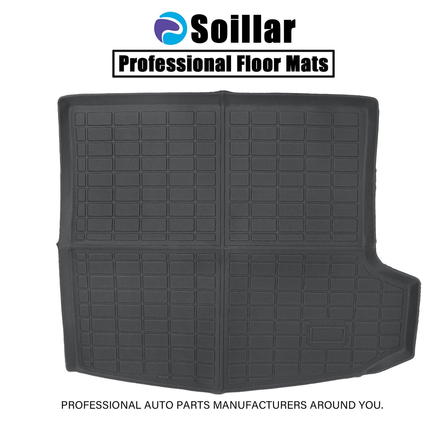 TPE Rear Trunk Cargo Liner Floor Mat 3D Model Black For 2019 to 2024 Acura RDX
