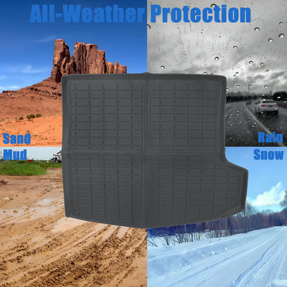 TPE Rear Trunk Cargo Liner Floor Mat 3D Model Black For 2019 to 2024 Acura RDX