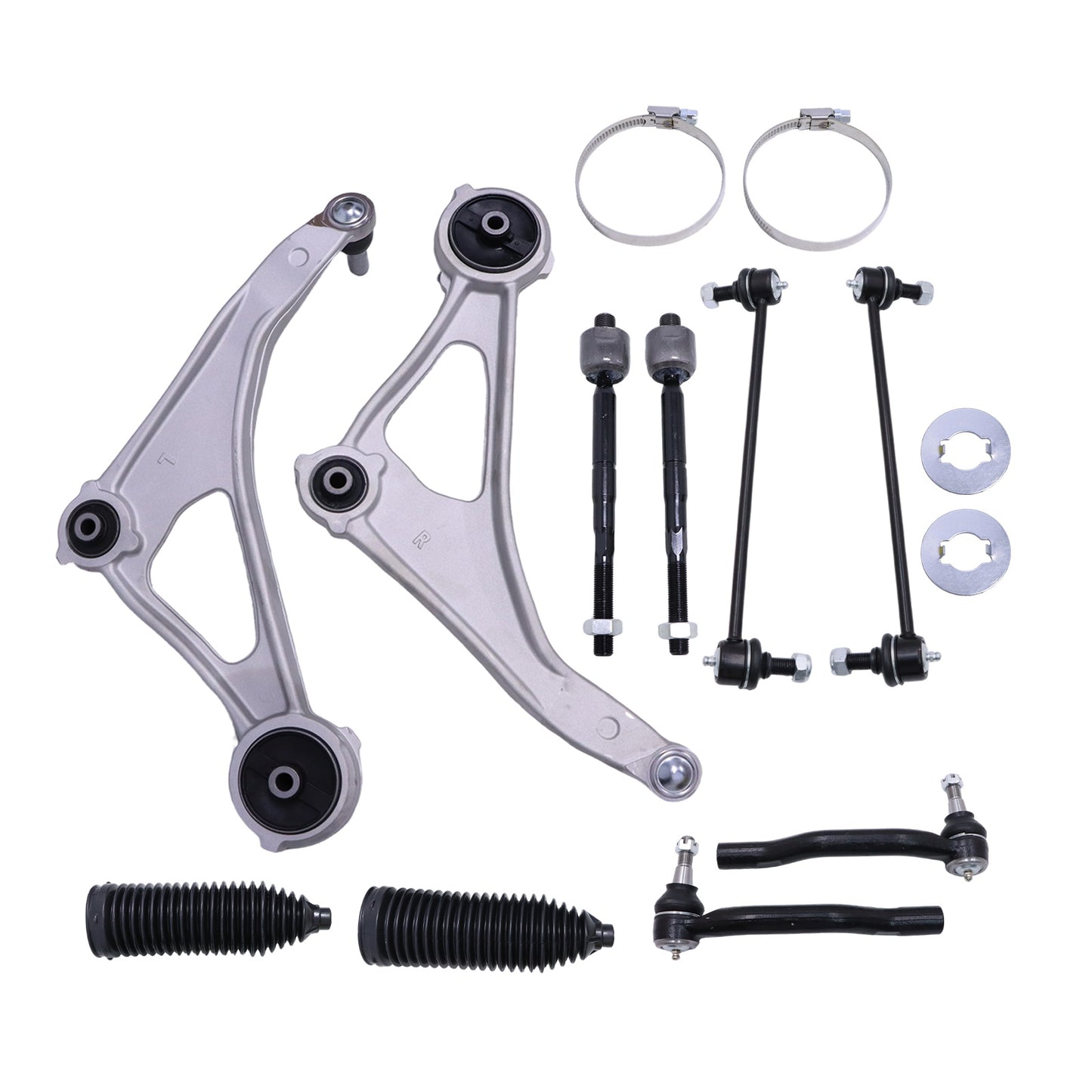Front Lower Control Arm Sway Bar Tie Rod Set of 10Pc For 2013 2014 Nissan Altima
