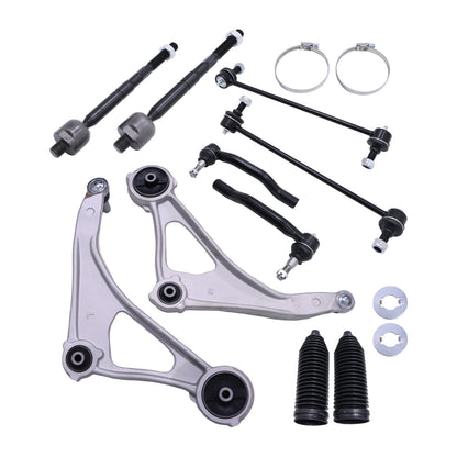 Front Lower Control Arm Sway Bar Tie Rod Set of 10Pc For 2013 2014 Nissan Altima