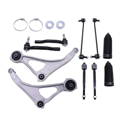 Front Lower Control Arm Sway Bar Tie Rod Set of 10Pc For 2013 2014 Nissan Altima