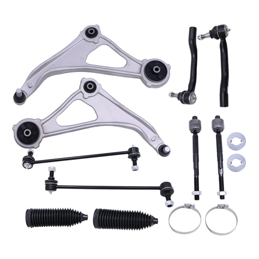 Front Lower Control Arm Sway Bar Tie Rod Set of 10Pc For 2013 2014 Nissan Altima