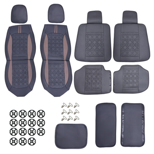 Fits 2009-2021 Dodge Ram 1500 3500 Car Seat Cover 5 Seats Full Set PU Cushion