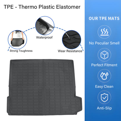 TPE Cargo Trunk Liner Cover Floor Mat Black For 2014-2018 BMW F15 X5 Waterproof