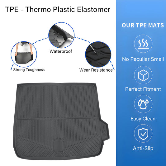 Fits 2019 2020 2021 BMW X3 3D TPE Rear Trunk Cargo Liner Floor Mat Replacement