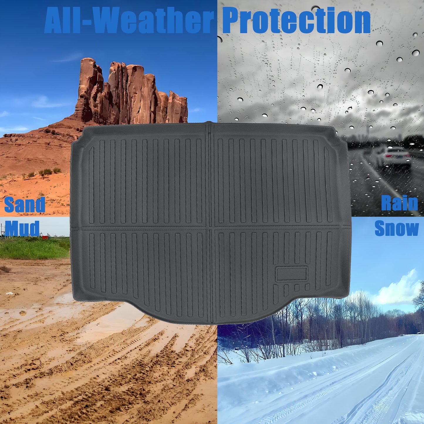TPE Rear Cargo Trunk Liner Floor Mat For 2013-2022 Chevy Trax Buick Encore