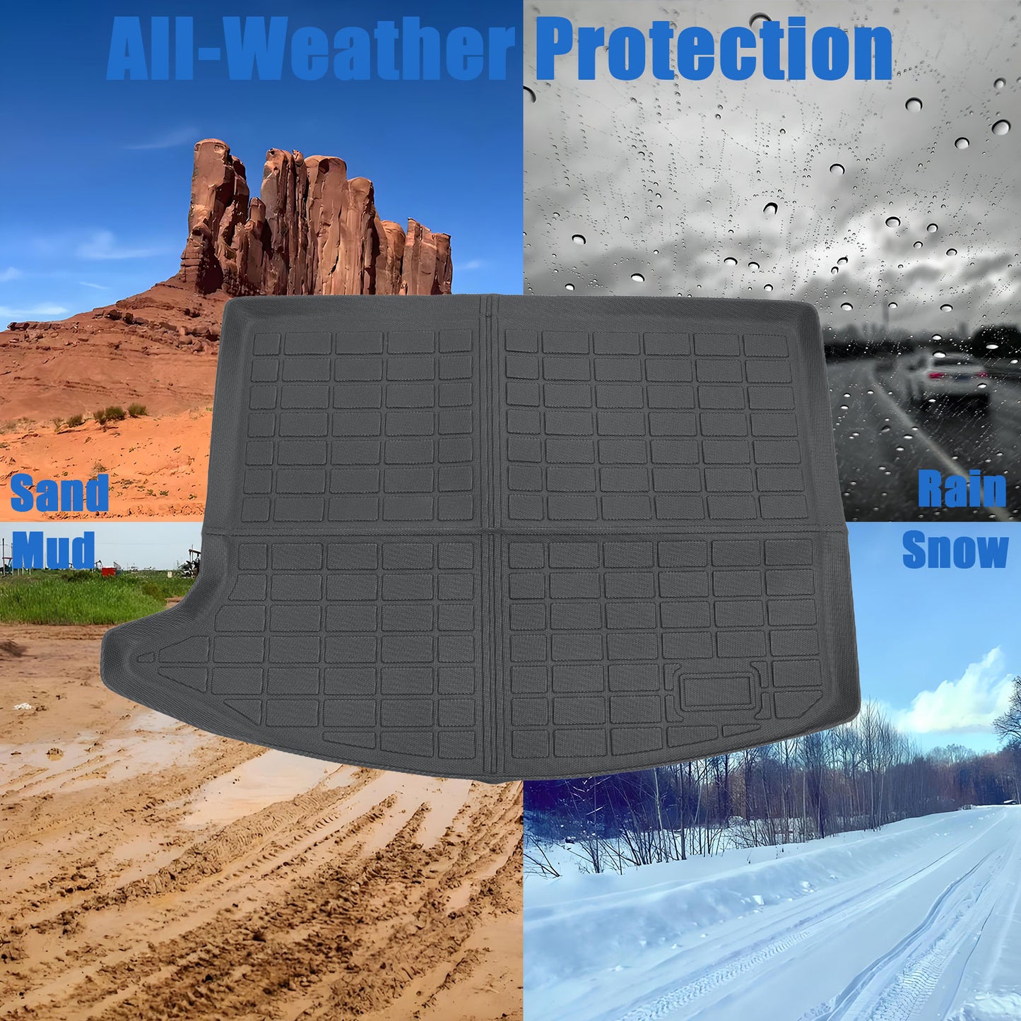 TPE Cargo Trunk Liner Cover Floor Mat For 2020-2025 Buick Encore GX Waterproof