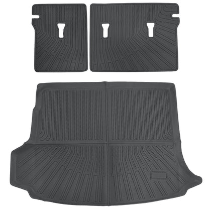 For 2021-2023 Buick Envision TPE Cargo Trunk Liner+Backrest Mat Floor Mat Liner
