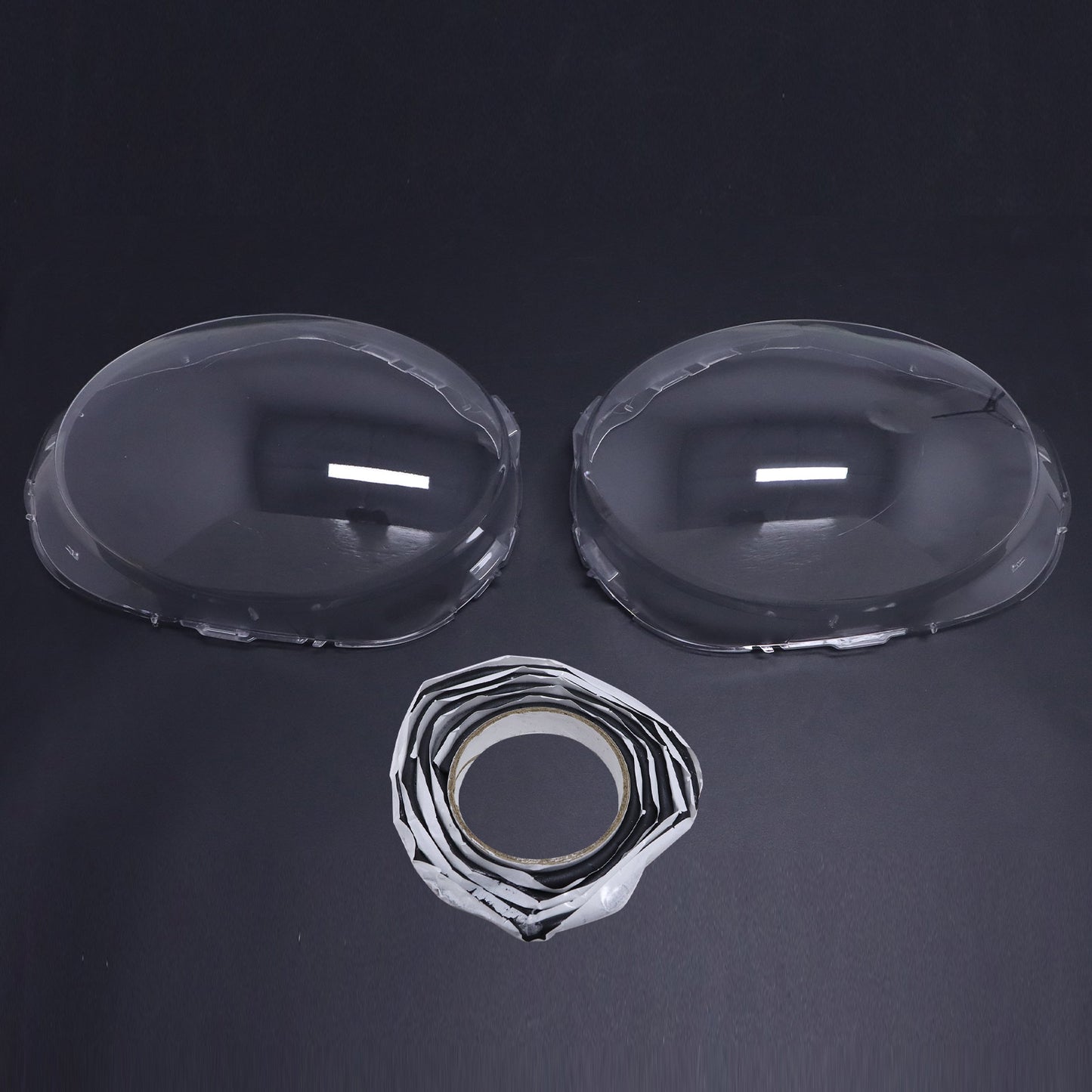 Pair! Front Headlight Lens Cover+Glue Transparent Shell For BMW Mini F56 14-18