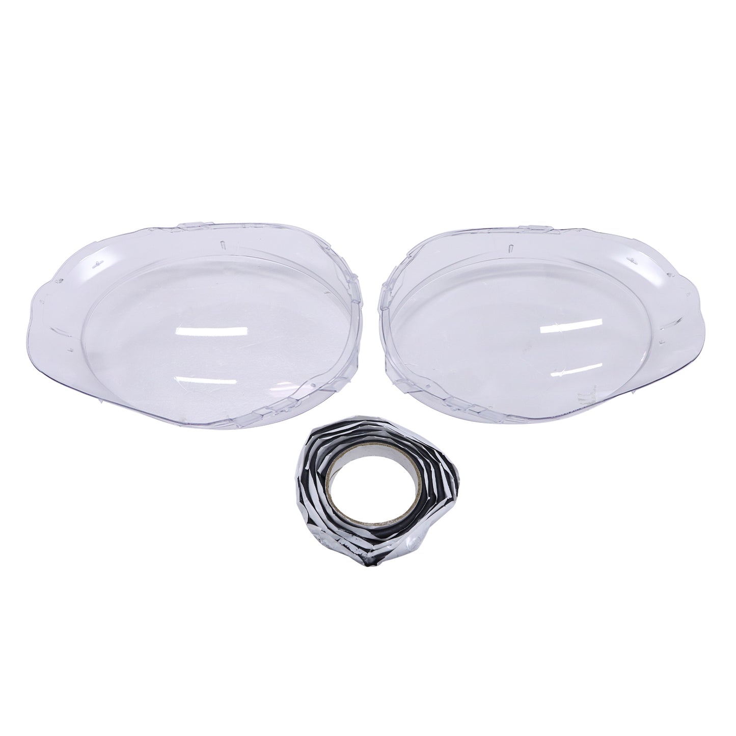 Pair! Front Headlight Lens Cover+Glue Transparent Shell For BMW Mini F56 14-18