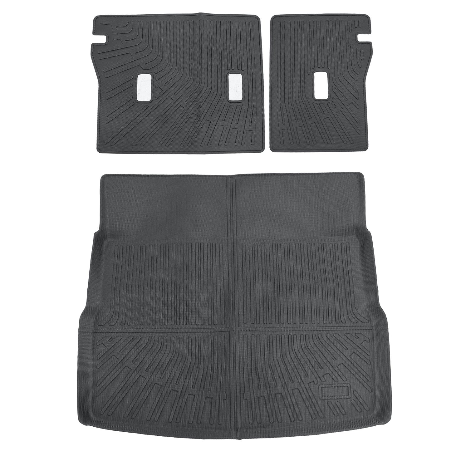 3D Backrest Mats+Rear Trunk Cargo Liner Full Cover Fits 2025 Cadillac OPTIQ TPE