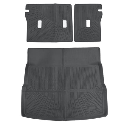 3D Backrest Mats+Rear Trunk Cargo Liner Full Cover Fits 2025 Cadillac OPTIQ TPE