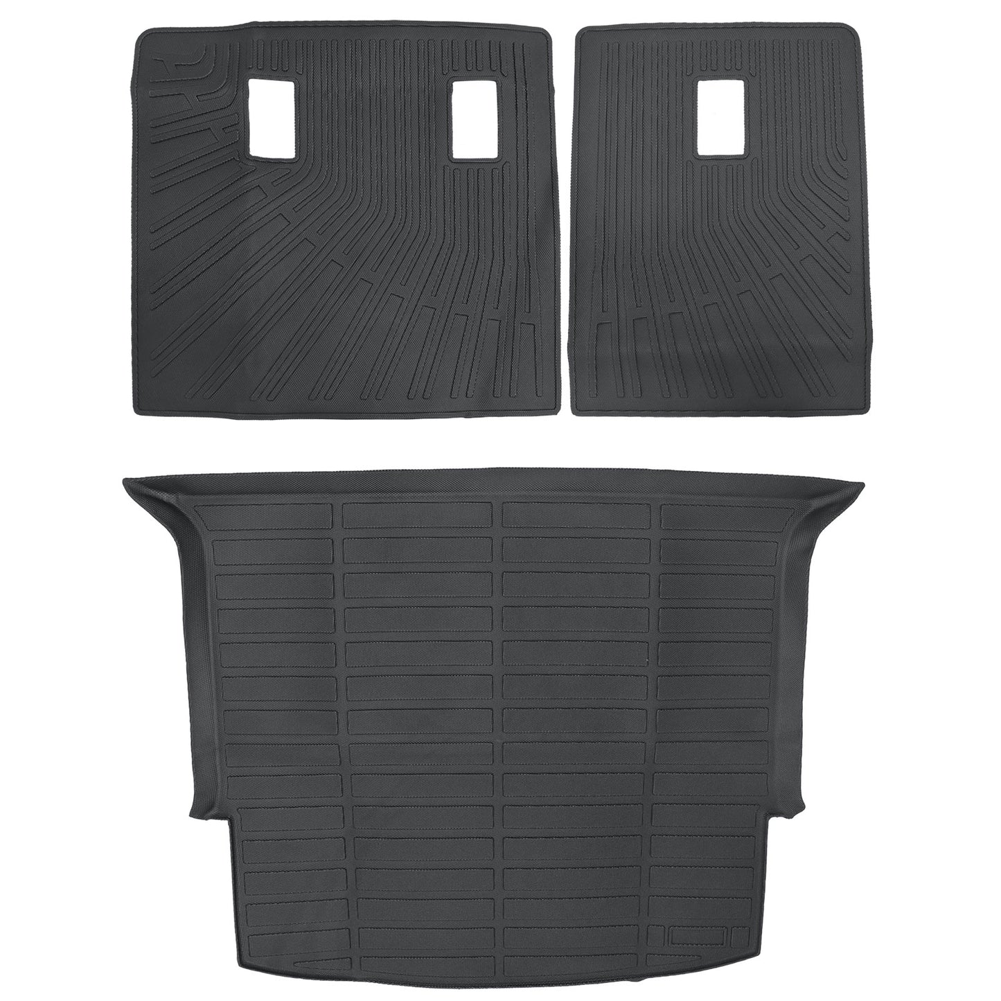 TPE Cargo Trunk Liner Cover Backrest Mat For 2019-2025 Chevrolet Blazer 3PCS NEW