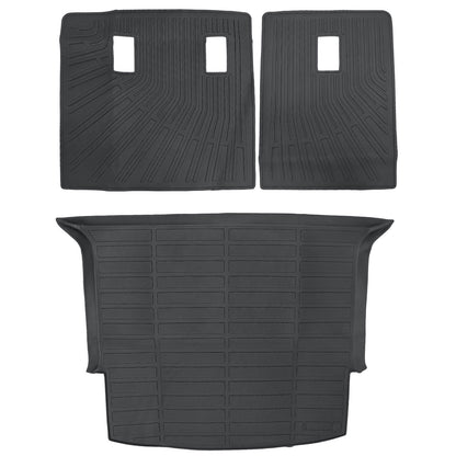 TPE Cargo Trunk Liner Cover Backrest Mat For 2019-2025 Chevrolet Blazer 3PCS NEW