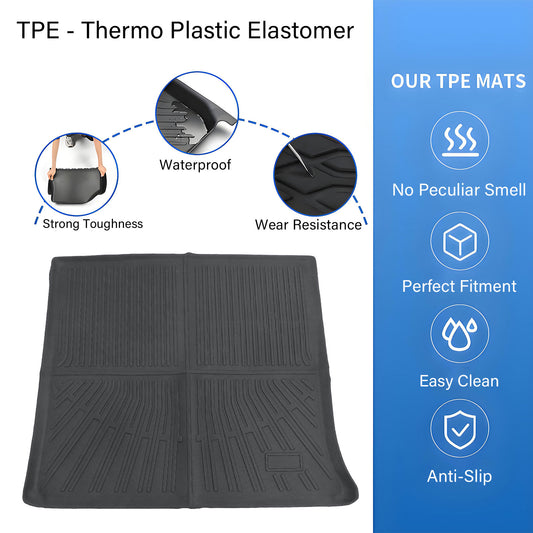 TPE Rear Cargo Trunk Liner Floor Mat For 2010-2017 Chevy Equinox / GMC Terrain