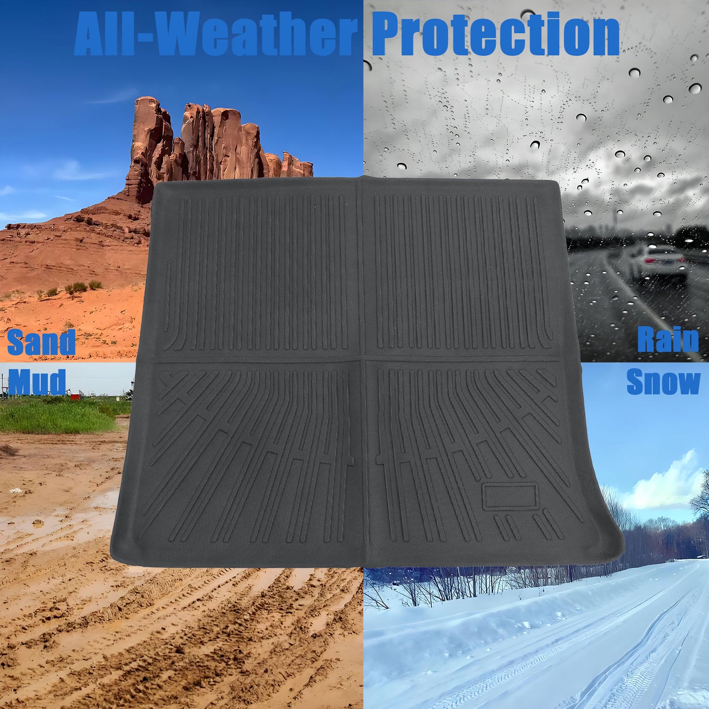 TPE Rear Cargo Trunk Liner Floor Mat For 2010-2017 Chevy Equinox / GMC Terrain