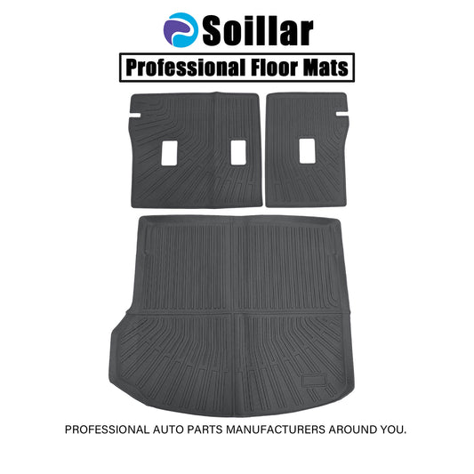 Backrest Mats &Trunk Cargo Liners Mat For 2024-2026 Chevrolet Equinox EV TPE New