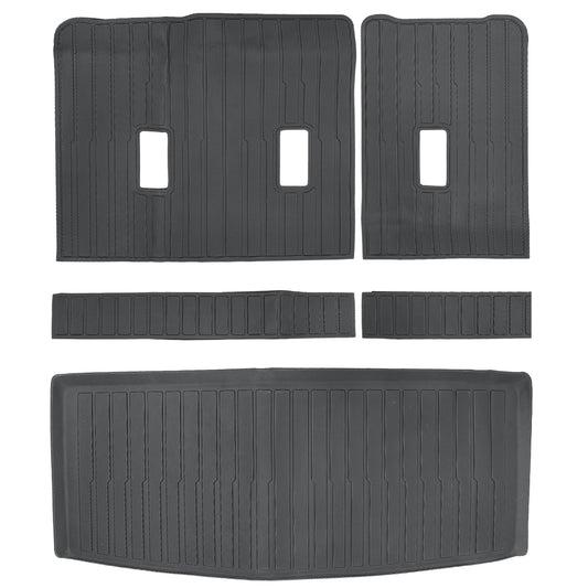 TPE Trunk Cargo Liner & Backrest Mats 3Pcs For 2021-2025 Chevy Tahoe GMC Yukon