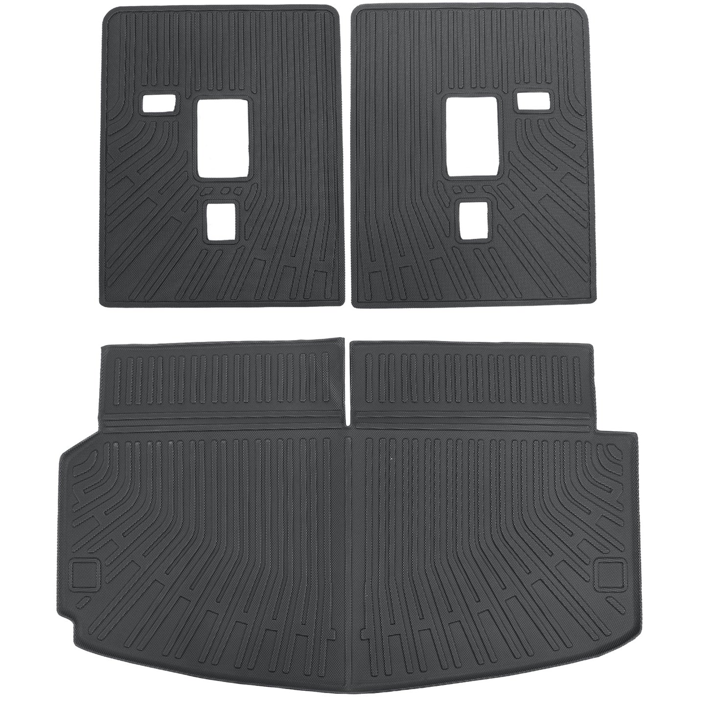 Backrest Mats & Trunk Cargo Liners For 2011-2026 Dodge Durango 6 & 7 Seats TPE