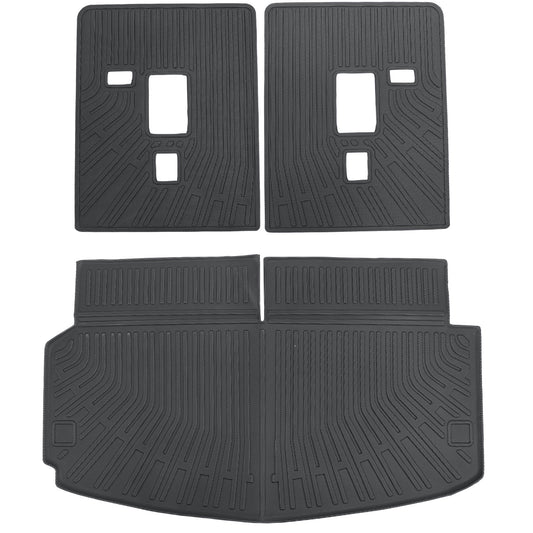 Backrest Mats & Trunk Cargo Liners For 2011-2026 Dodge Durango 6 & 7 Seats TPE