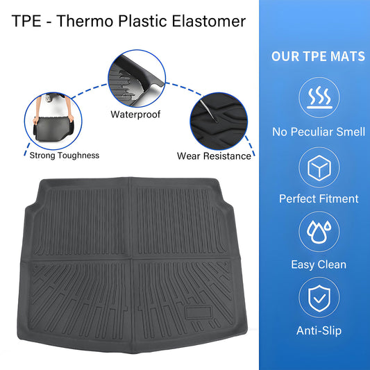 TPE Cargo Trunk Liner Cover Floor Mat For 2017-2025 Jeep Compass New Body Models