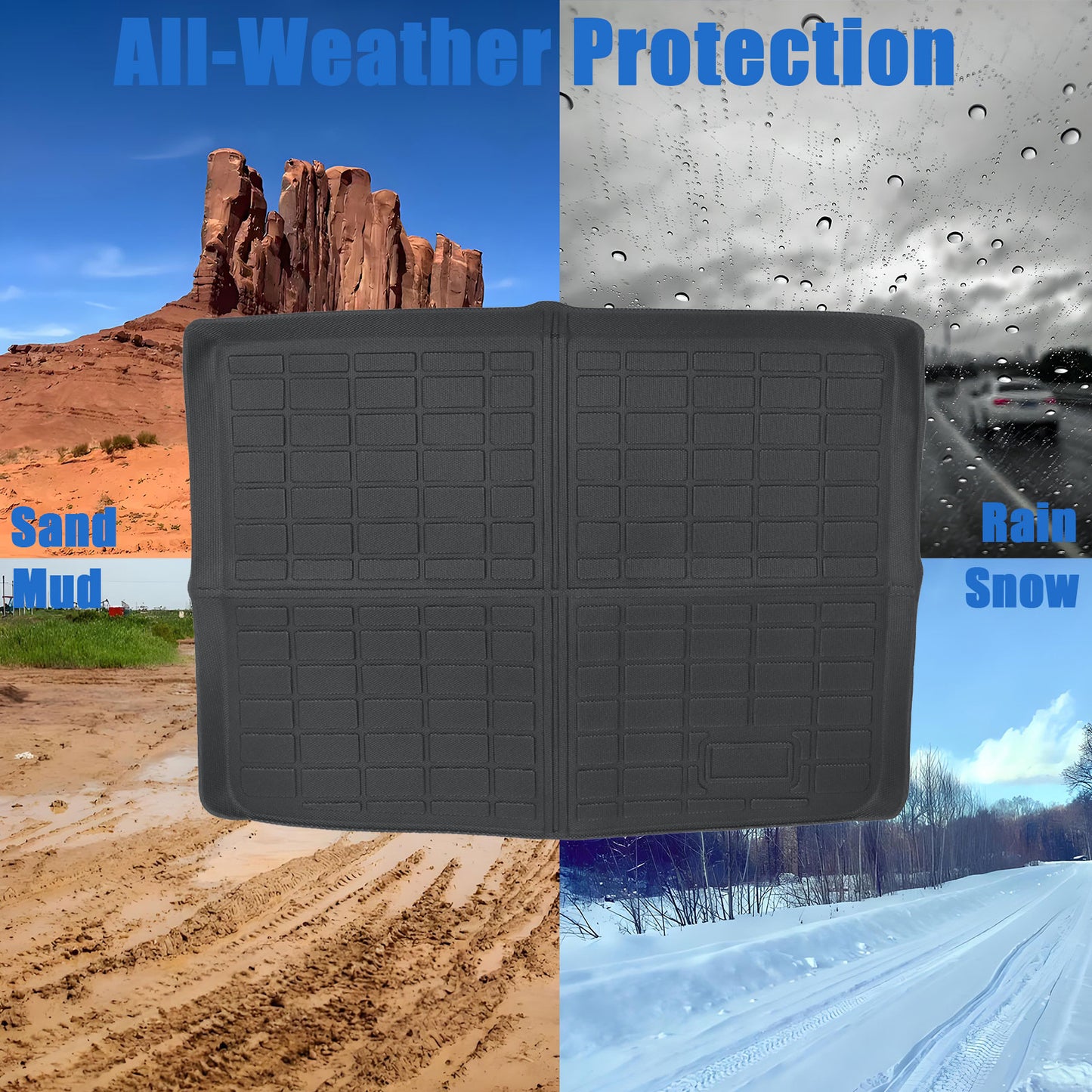 TPE Cargo Trunk Liner Cover Floor Mat For 2015-2023 Jeep Renegade Waterproof