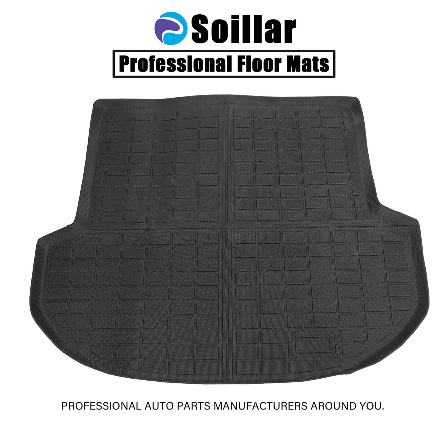 TPE Cargo Trunk Liner Cover Floor Mat For 2019 2020 Hyundai Santa Fe 5 Seats