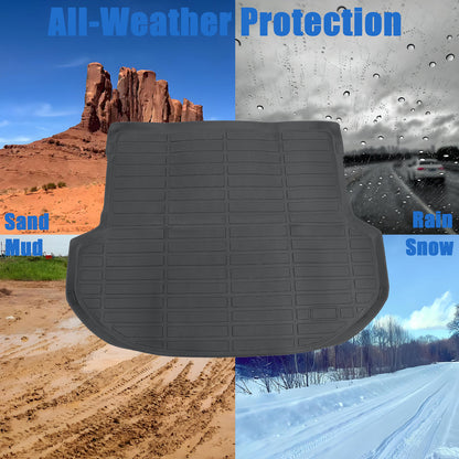 TPE Cargo Trunk Liner Cover Floor Mat For 2021-2023 Hyundai Santa Fe Waterproof