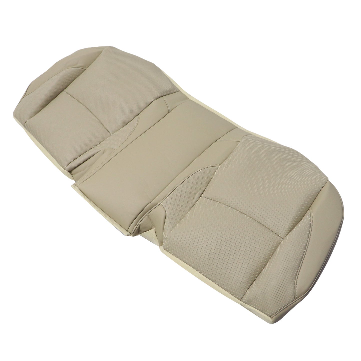 Leather Rear Bench Bottom Seat Covers - Tan Fit For 2007-2012 Lexus ES350