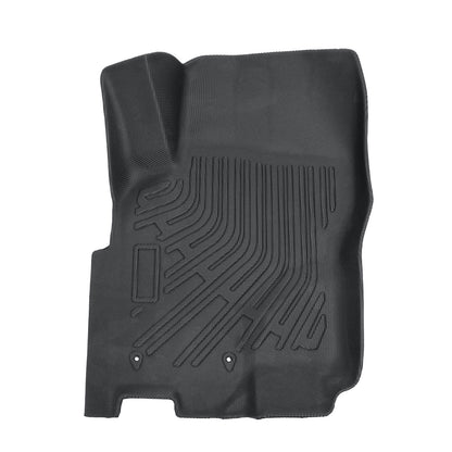 Floor Mats Liner For 2008-2021 Nissan Frontier Crew Cab 4-Door Front-Rear Black
