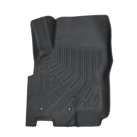Floor Mats Liner For 2008-2021 Nissan Frontier Crew Cab 4-Door Front-Rear Black