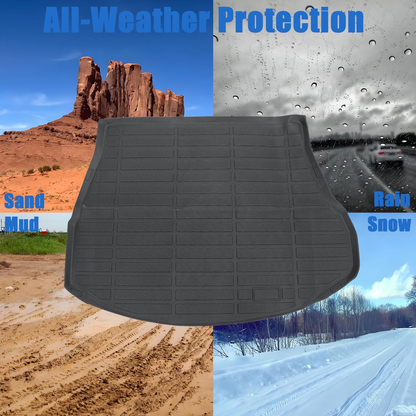 TPE All-Weather Trunk Cargo Liner Black For 2022-2025 Lexus NX350 NX350h NX450h