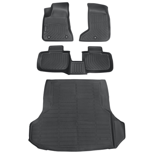 Floor Mats Trunk?Cargo Liners TPE For 2011-2023 Chrysler 300/Dodge Charger AWD