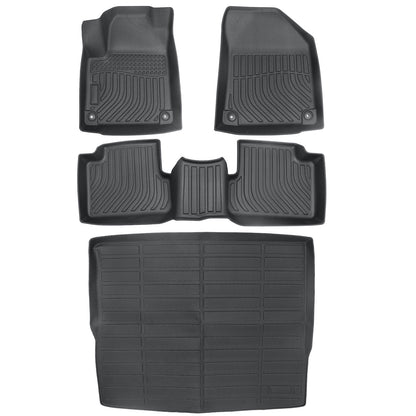 Floor Mats Trunk?Cargo Liner All Weather Black TPE For 2015-2023 Jeep Cherokee