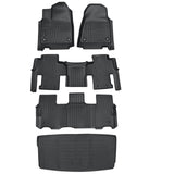 Fits 2022 2023 2024 2025 Jeep Wagoneer TPE Floor Mats+Trunk Cargo Liner Full Set