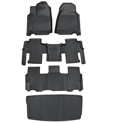 Fits 2022 2023 2024 2025 Jeep Wagoneer TPE Floor Mats+Trunk Cargo Liner Full Set